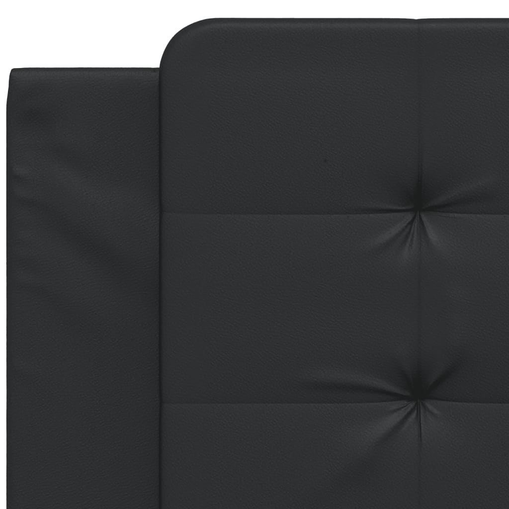 Coussin de tête de lit noir 100 cm similicuir - XIOS
