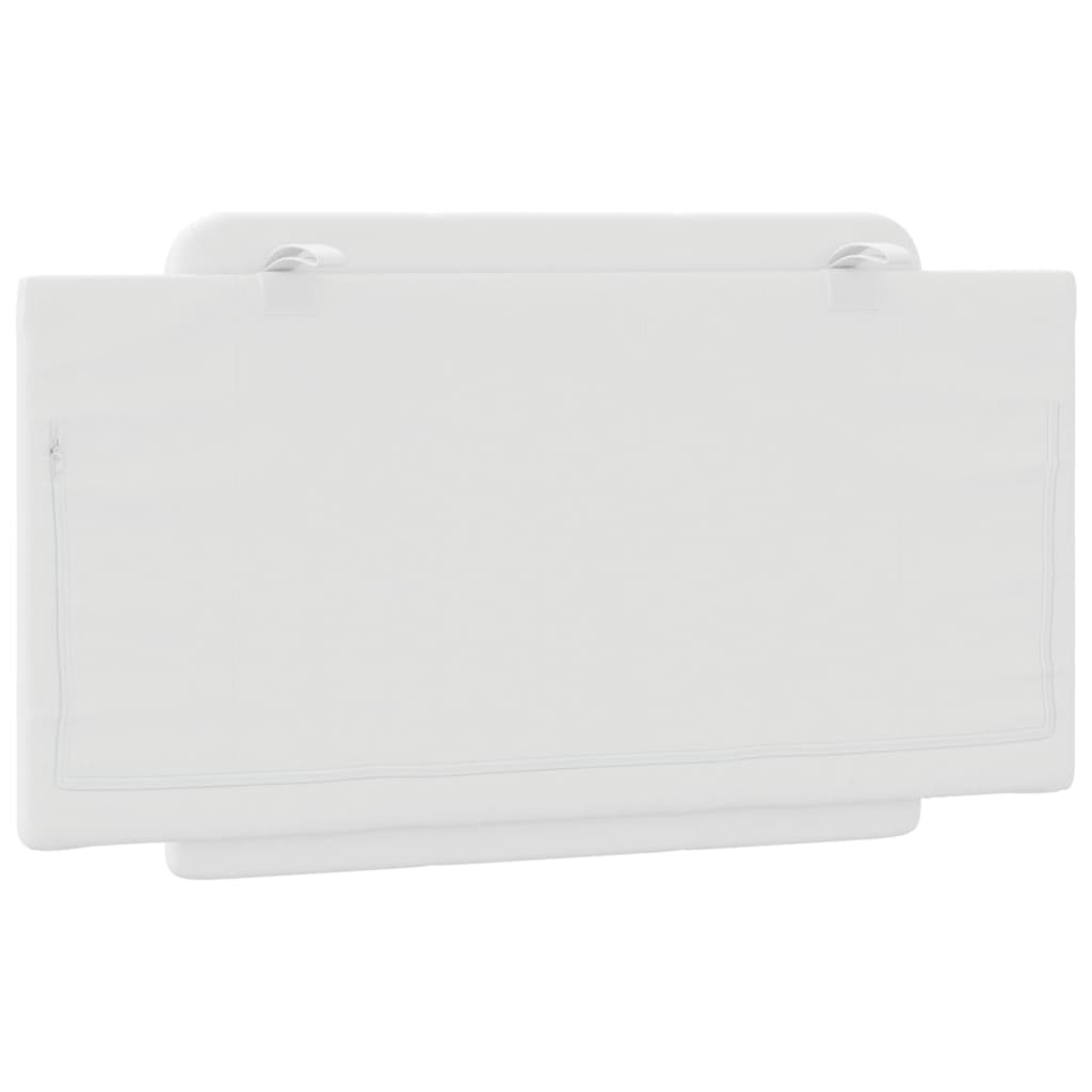 Coussin de tête de lit blanc 100 cm similicuir - XIOS