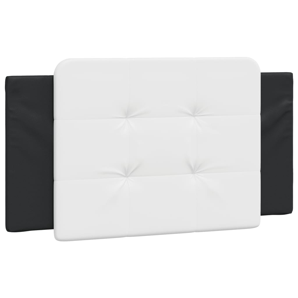Coussin de tête de lit Zadar noir et blanc 100 cm similicuir - XIOS