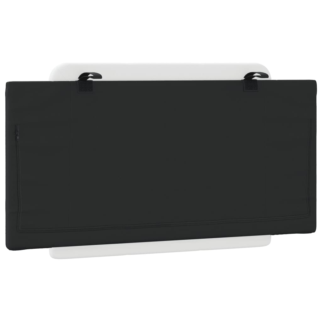 Coussin de tête de lit Zadar noir et blanc 100 cm similicuir - XIOS