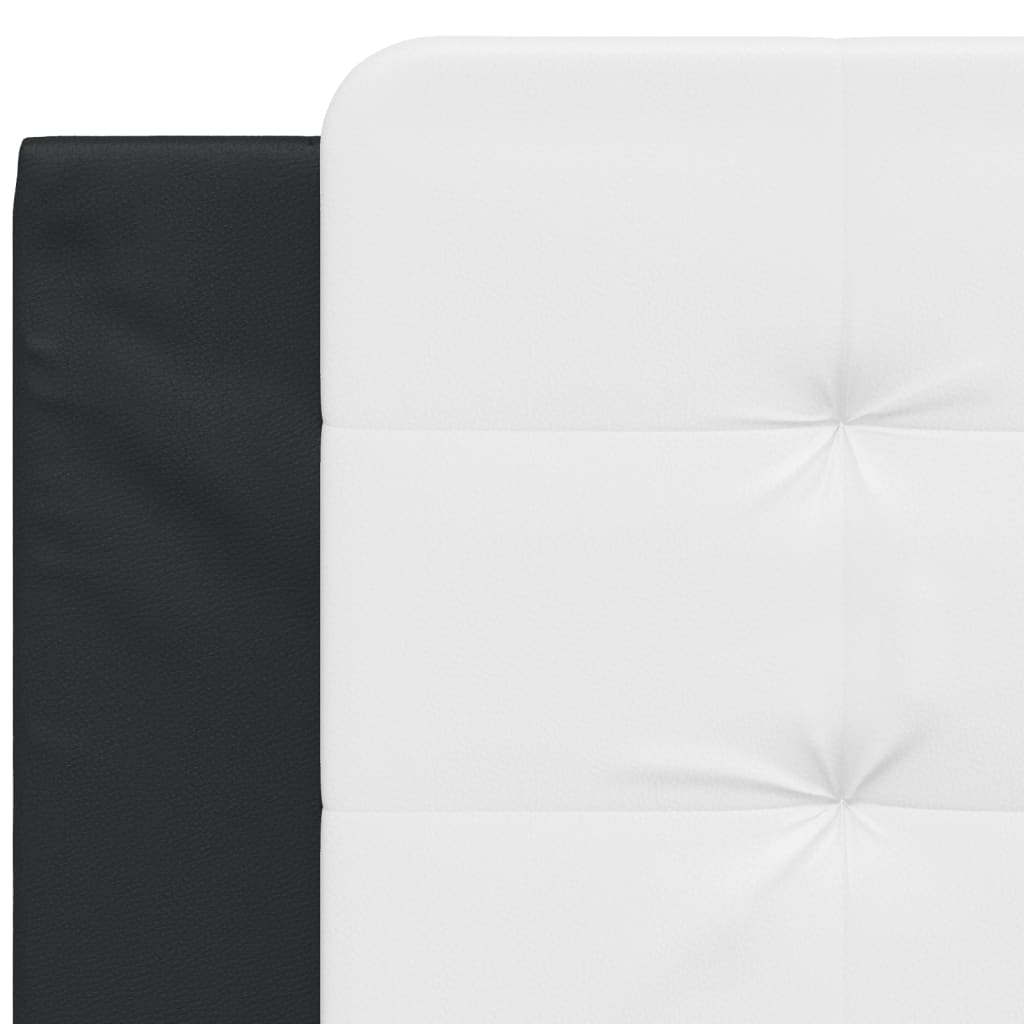 Coussin de tête de lit Zadar noir et blanc 100 cm similicuir - XIOS