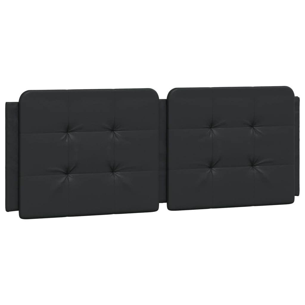 Coussin de tête de lit noir 120 cm similicuir - XIOS