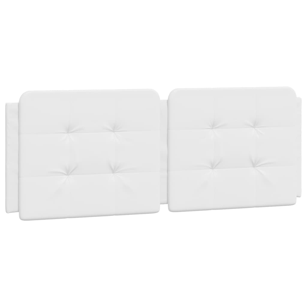 Coussin de tête de lit blanc 120 cm similicuir - XIOS