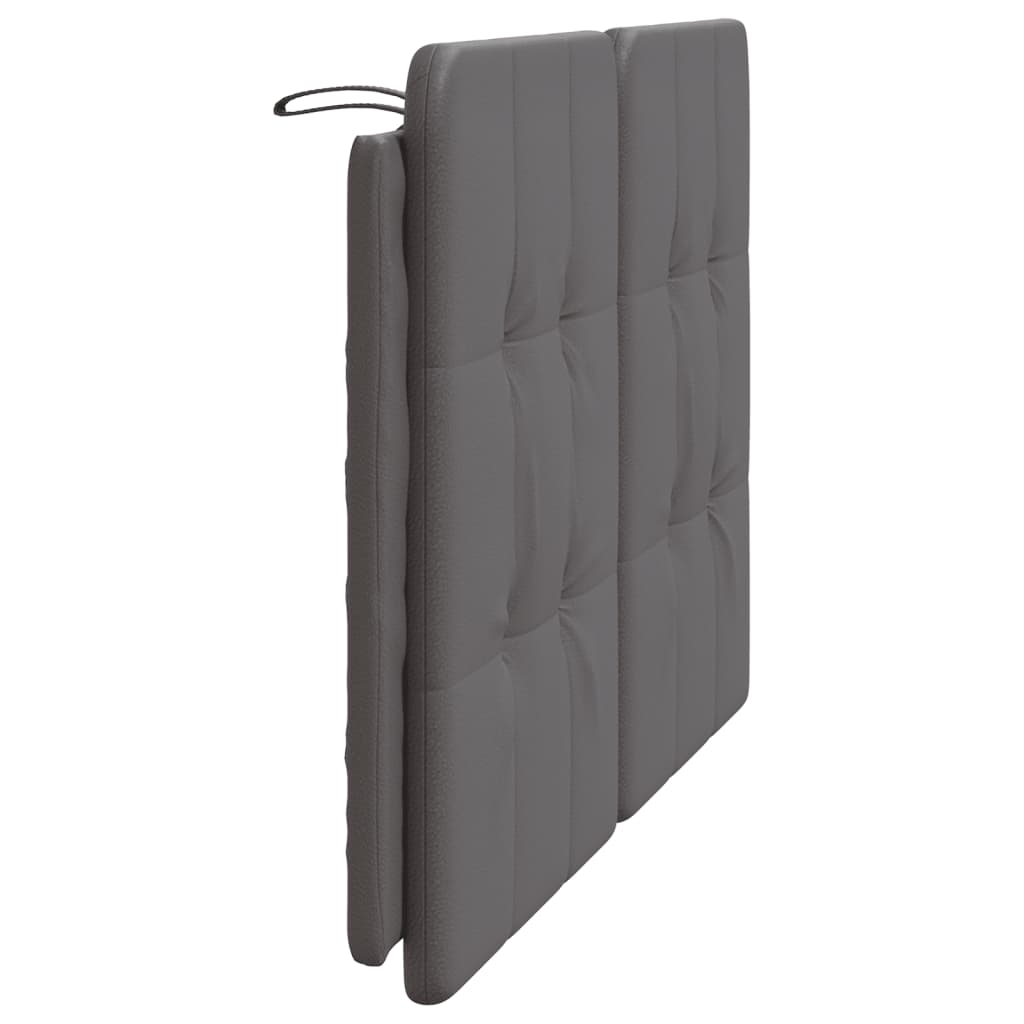 Coussin de tête de lit gris 120 cm similicuir - XIOS