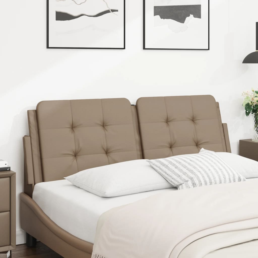 Coussin de tête de lit cappuccino 120 cm similicuir - XIOS
