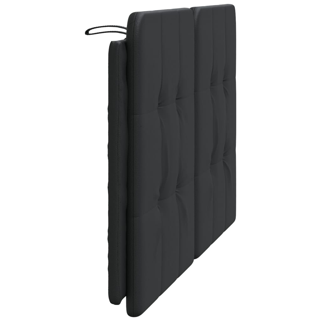 Coussin de tête de lit noir 140 cm similicuir - XIOS