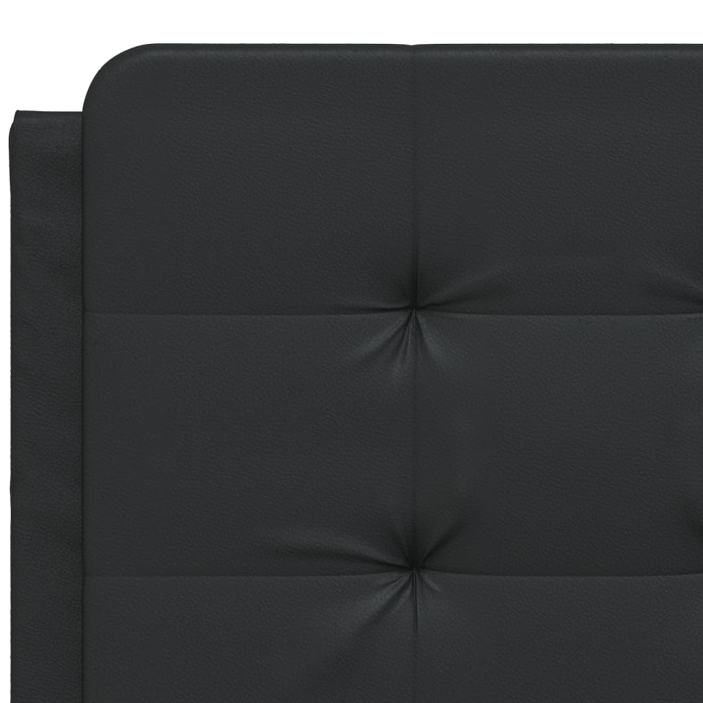 Coussin de tête de lit noir 140 cm similicuir - XIOS
