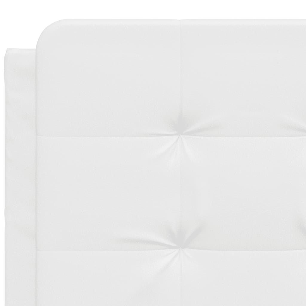 Coussin de tête de lit blanc 140 cm similicuir - XIOS
