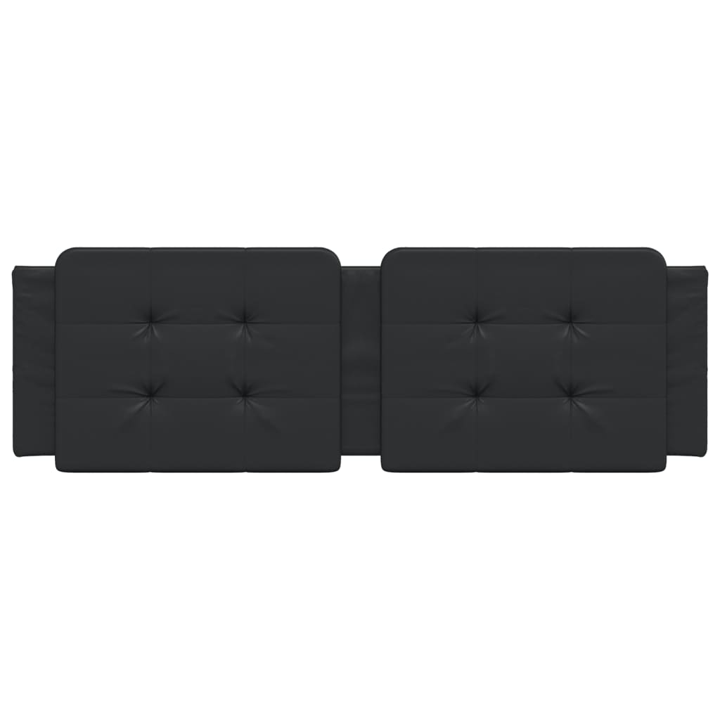 Coussin de tête de lit noir 160 cm similicuir - XIOS