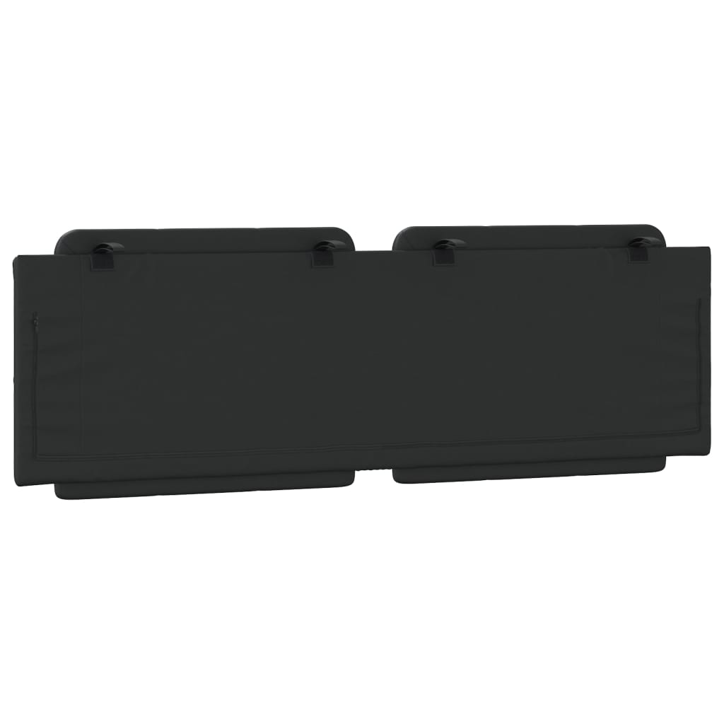 Coussin de tête de lit noir 160 cm similicuir - XIOS