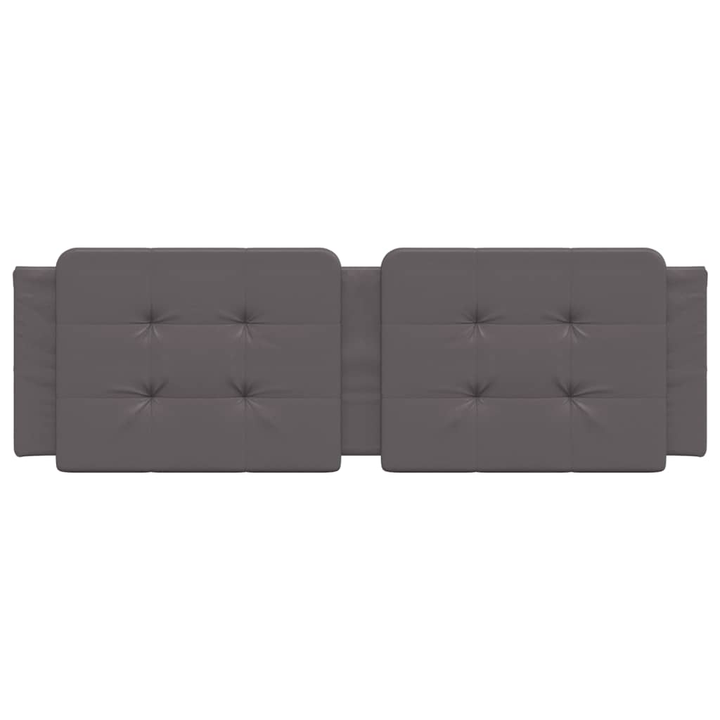 Coussin de tête de lit Zadar gris 160 cm similicuir - XIOS