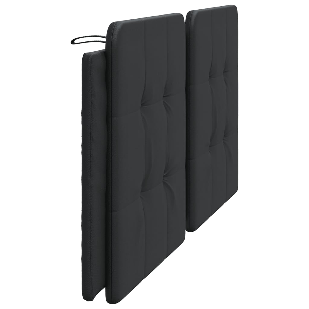 Coussin de tête de lit noir 200 cm similicuir - XIOS