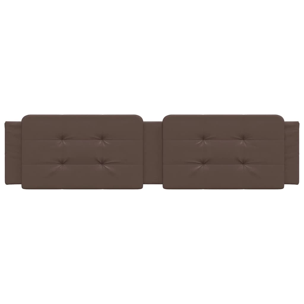 Coussin de tête de lit marron 200 cm similicuir - XIOS