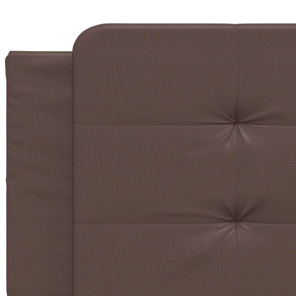 Coussin de tête de lit marron 200 cm similicuir - XIOS