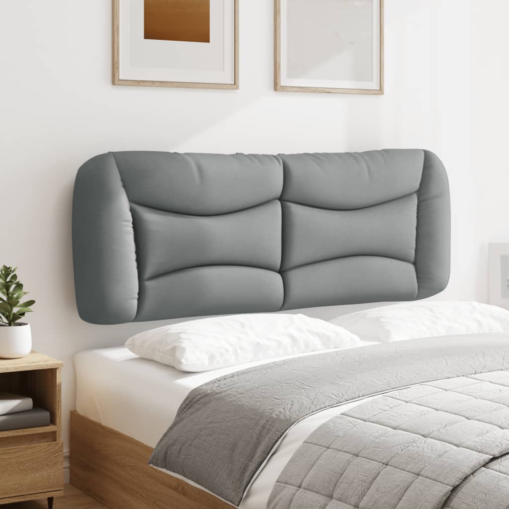 Coussin de tête de lit Hvar gris clair 137 cm tissu - XIOS
