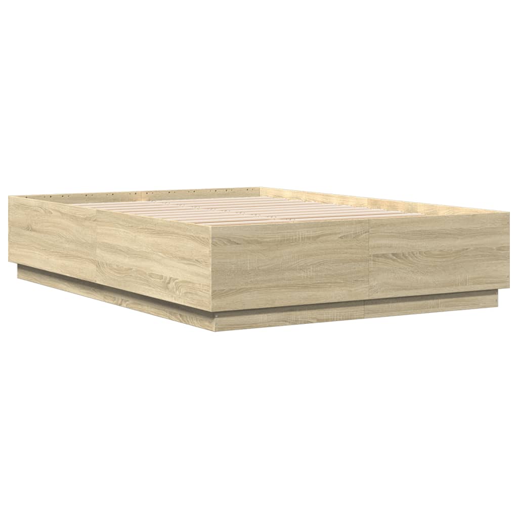 Cadre de lit avec LED sans matelas chêne sonoma 120x200 cm - XIOS
