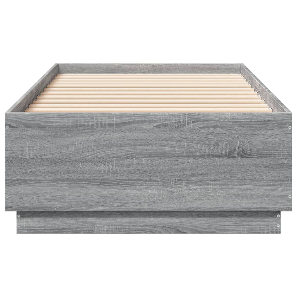 Cadre de lit avec LED sans matelas sonoma gris 100x200 cm - XIOS