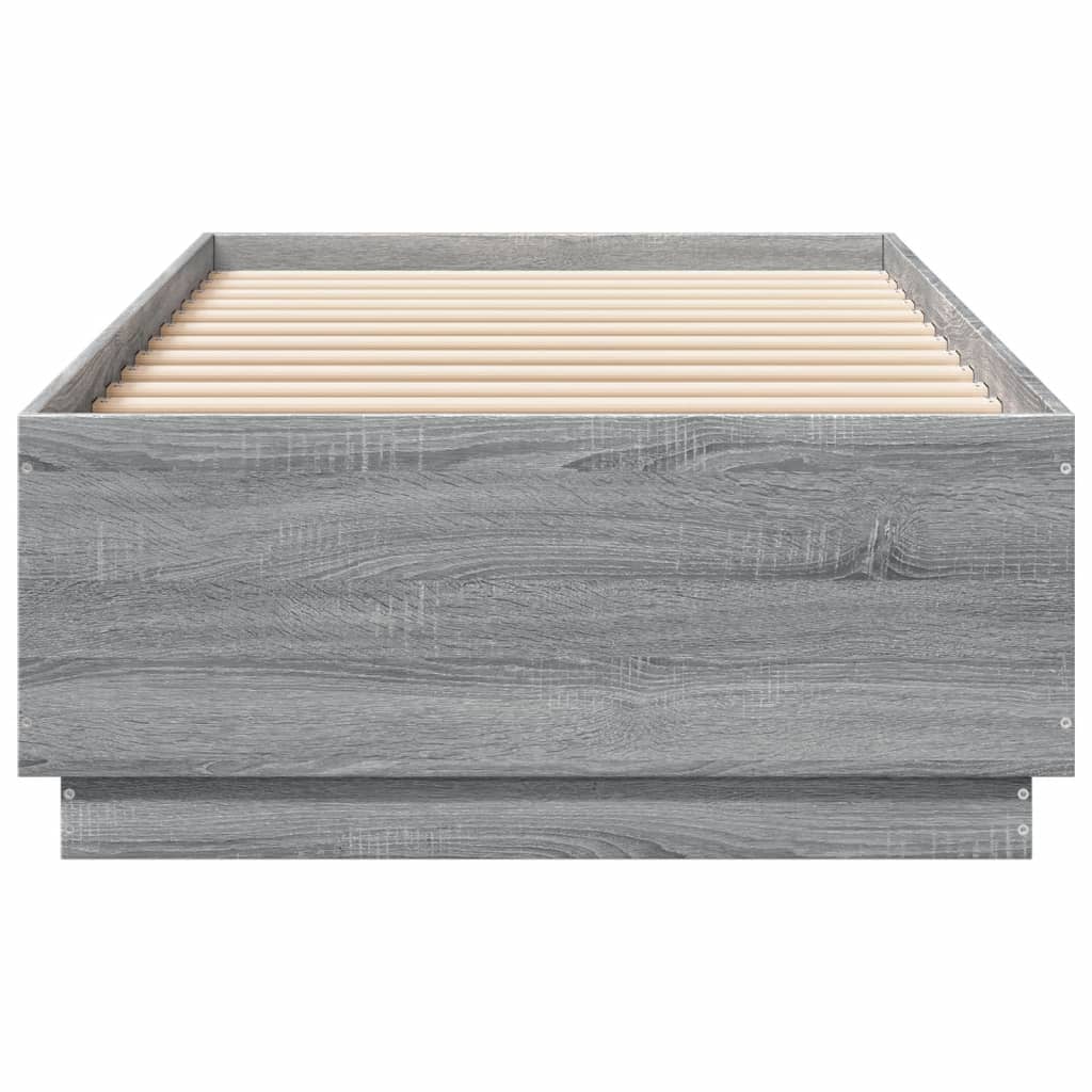 Cadre de lit avec LED sans matelas sonoma gris 90x200 cm - XIOS