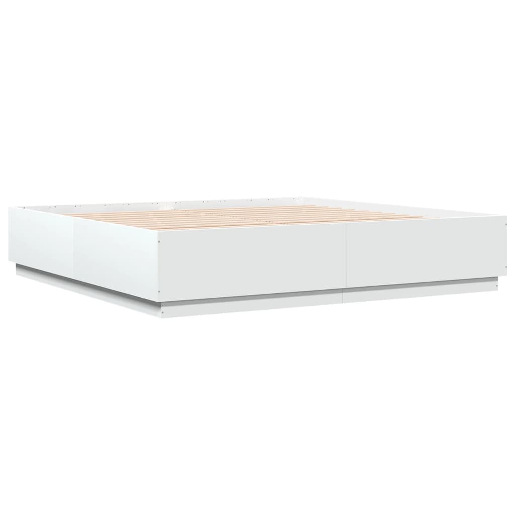 Cadre de lit sans matelas blanc 180x200 cm - XIOS