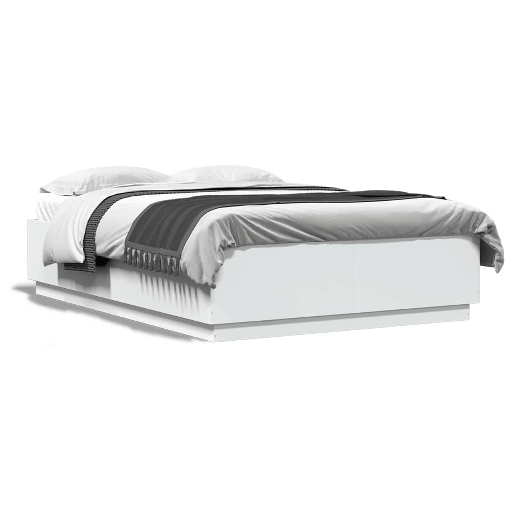 Cadre de lit sans matelas blanc 160x200 cm - XIOS