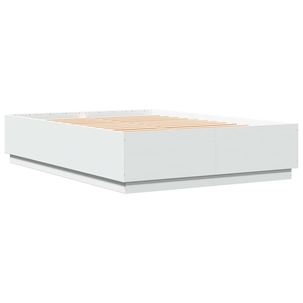 Cadre de lit sans matelas blanc 150x200 cm - XIOS