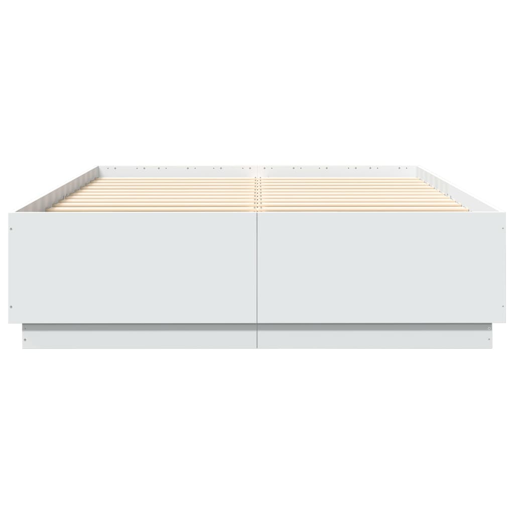 Cadre de lit sans matelas blanc 150x200 cm - XIOS