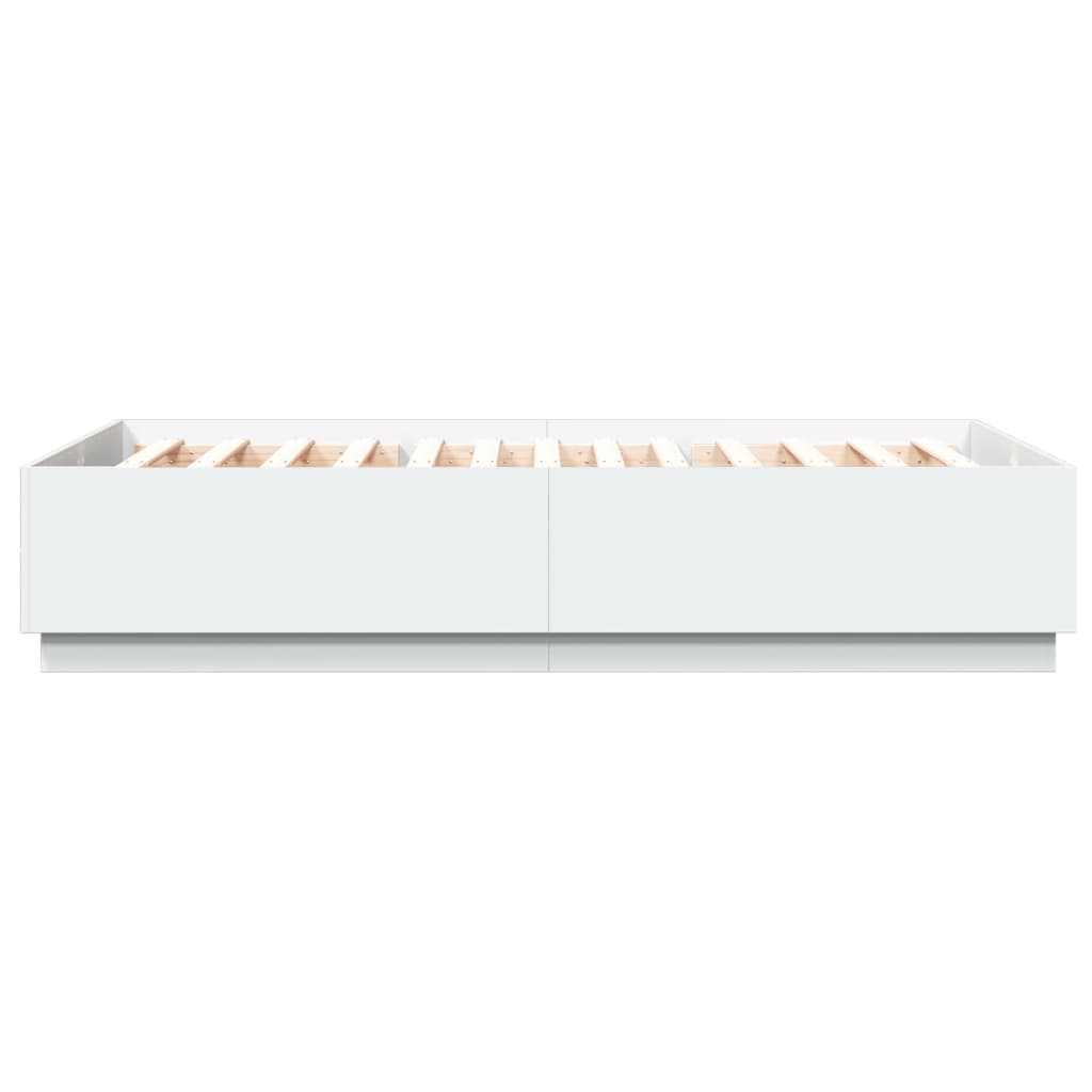 Cadre de lit sans matelas blanc 140x200 cm - XIOS