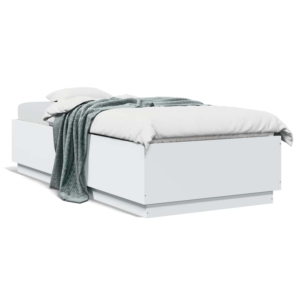 Cadre de lit sans matelas blanc 100x200 cm - XIOS