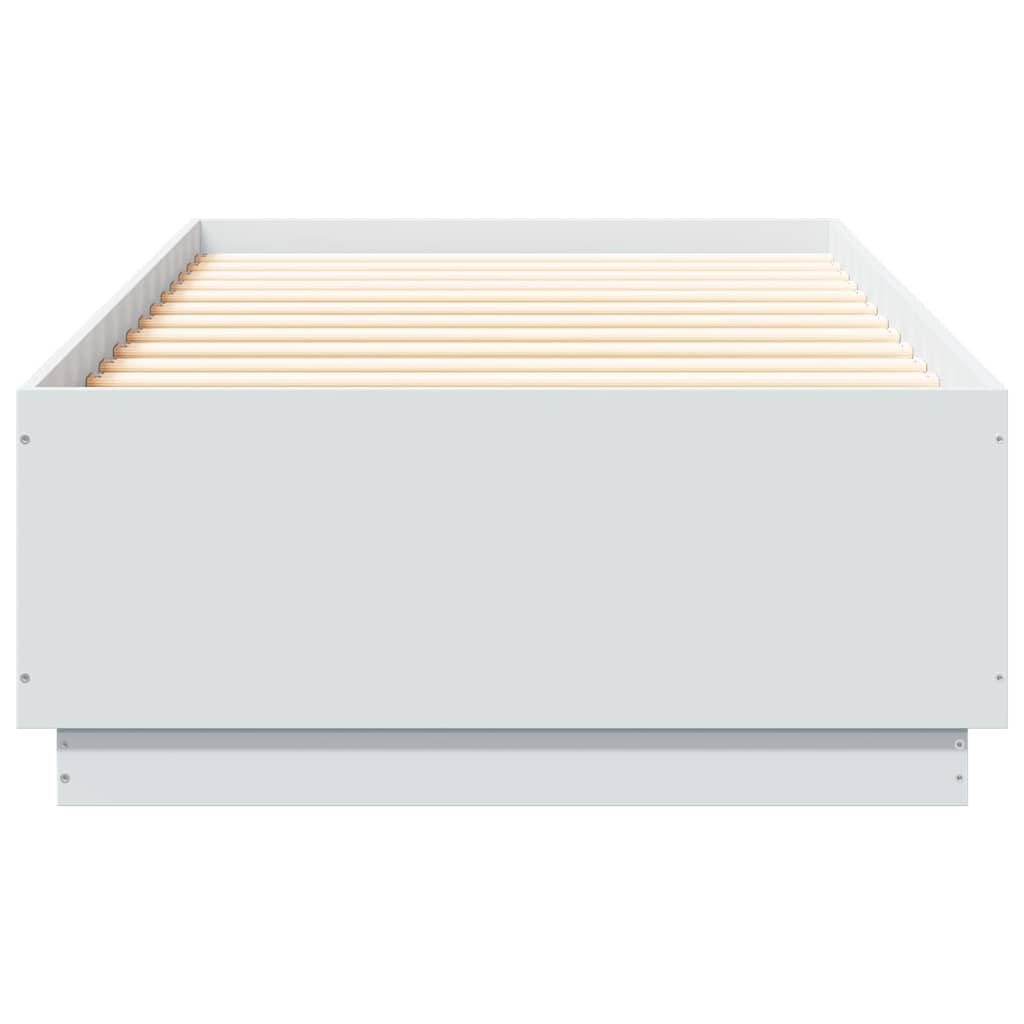 Cadre de lit sans matelas blanc 100x200 cm - XIOS