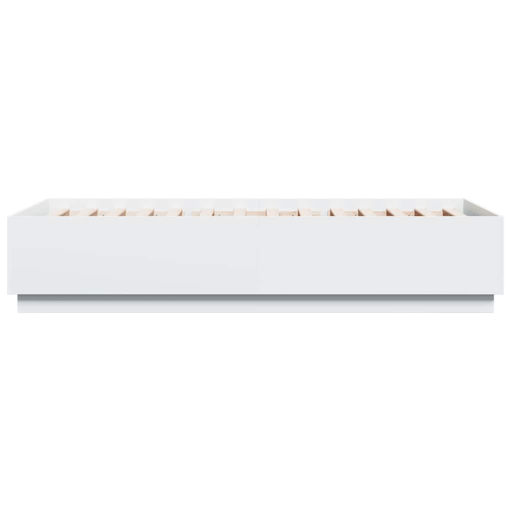 Cadre de lit sans matelas blanc 100x200 cm - XIOS