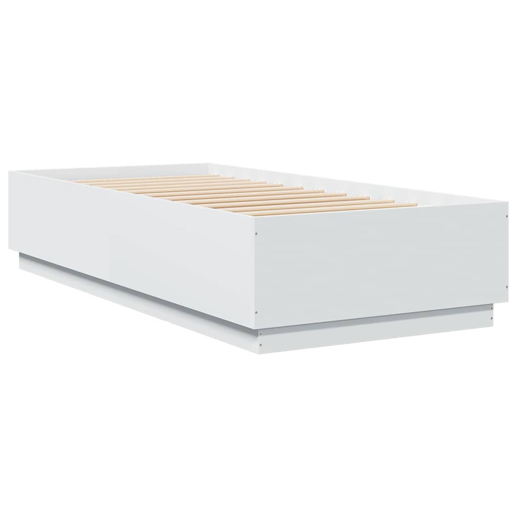 Cadre de lit sans matelas blanc 100x200 cm - XIOS