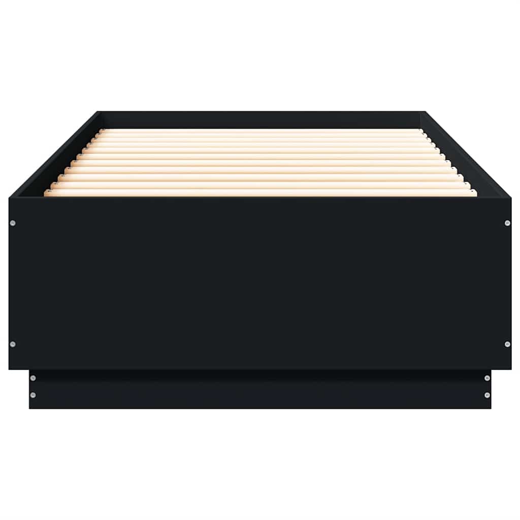 Cadre de lit sans matelas noir 100x200 cm - XIOS