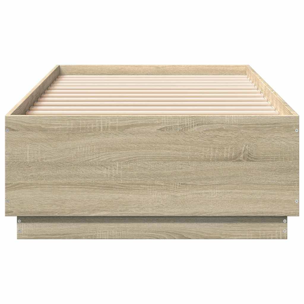 Cadre de lit sans matelas chêne sonoma 100x200 cm - XIOS