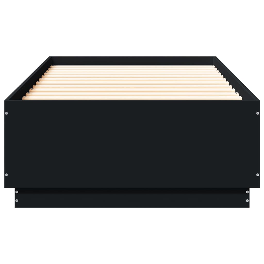 Cadre de lit sans matelas noir 90x200 cm - XIOS