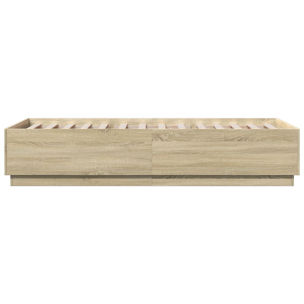 Cadre de lit sans matelas chêne sonoma 90x200 cm - XIOS