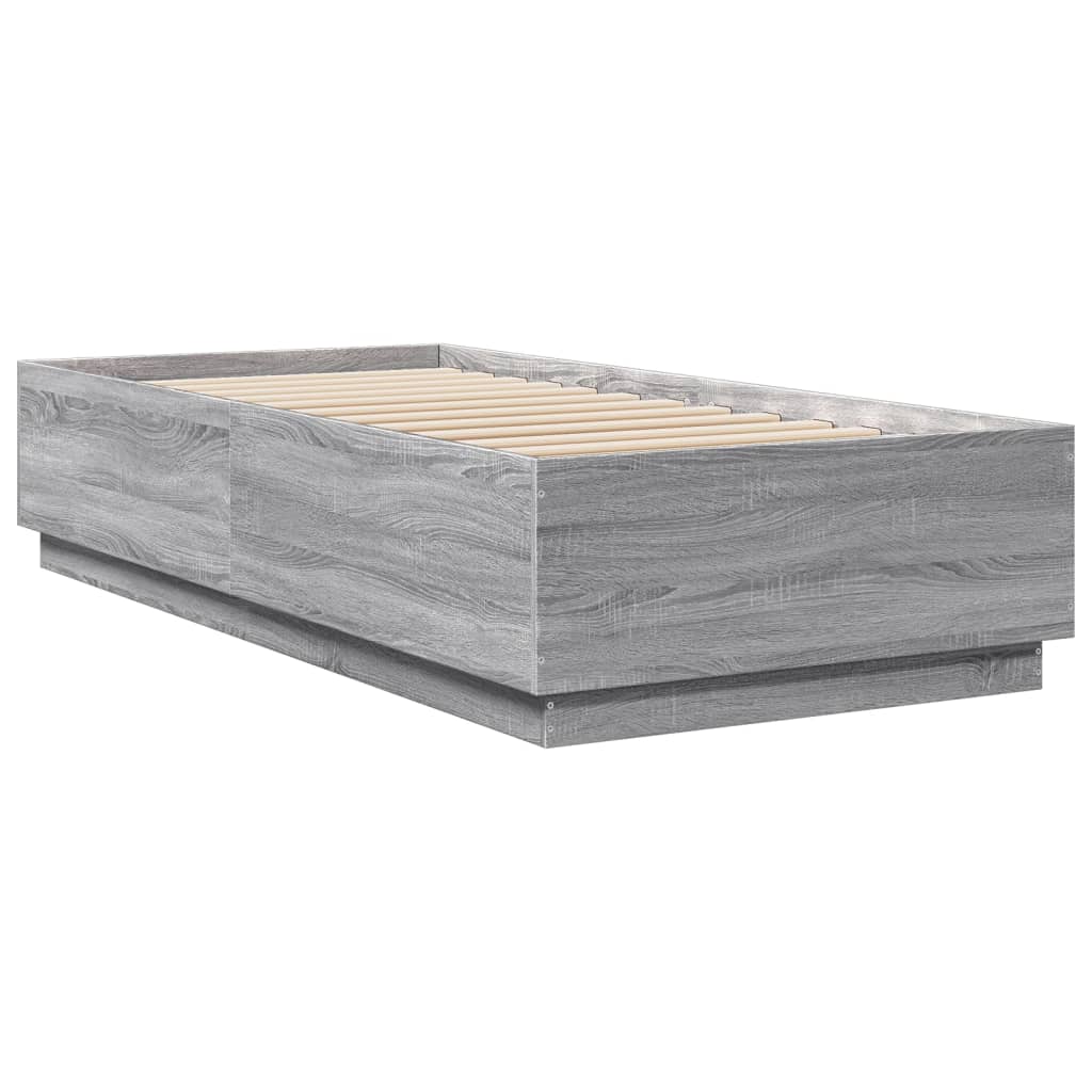 Cadre de lit sans matelas sonoma gris 90x200 cm - XIOS