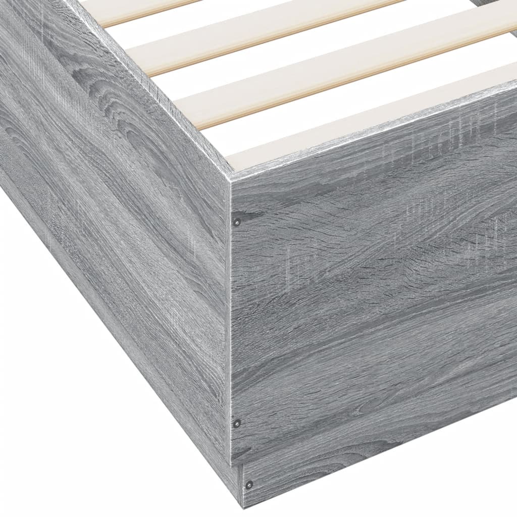 Cadre de lit sans matelas sonoma gris 90x200 cm - XIOS
