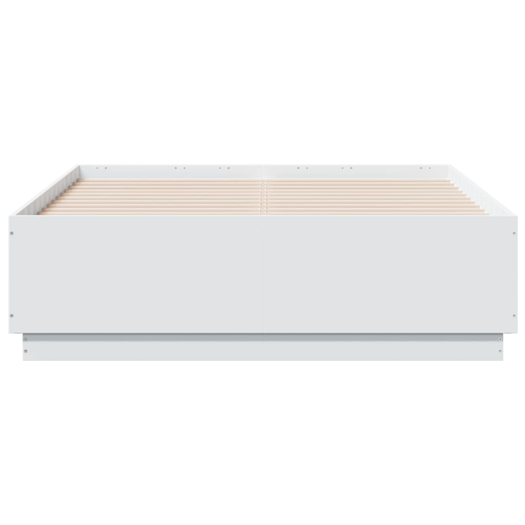 Cadre de lit sans matelas blanc 135x190 cm - XIOS