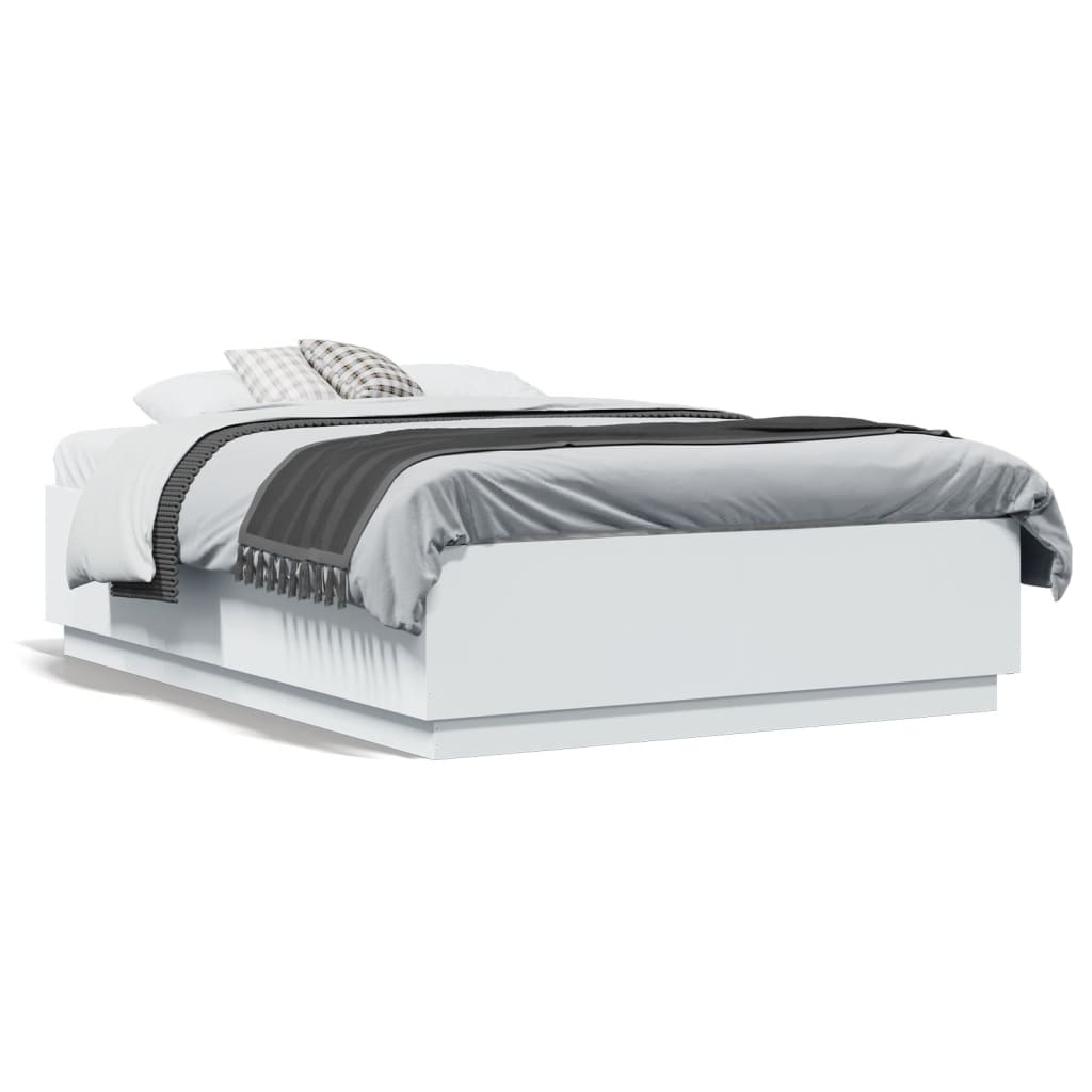 Cadre de lit sans matelas blanc 120x190 cm - XIOS