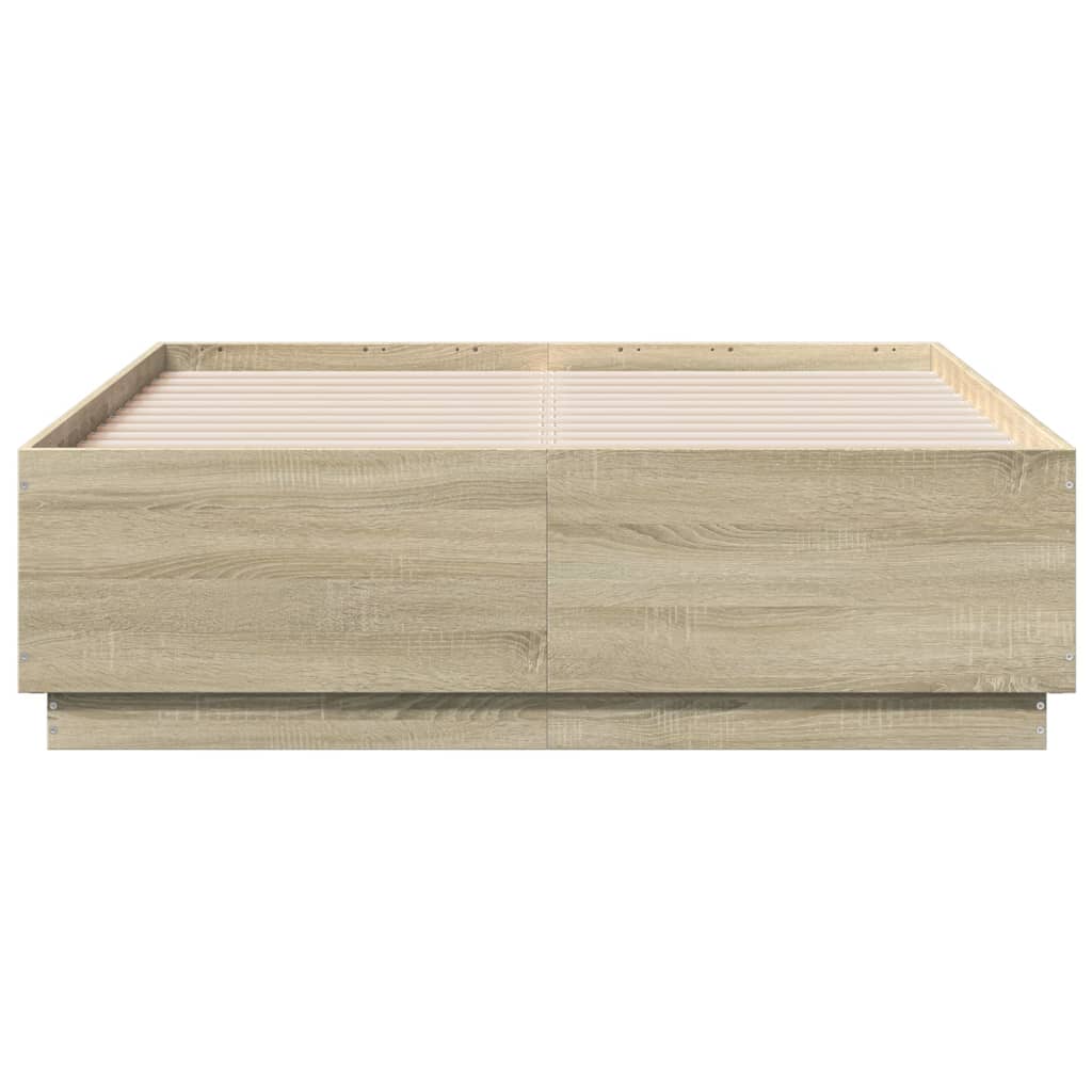 Cadre de lit sans matelas chêne sonoma 120x190 cm - XIOS