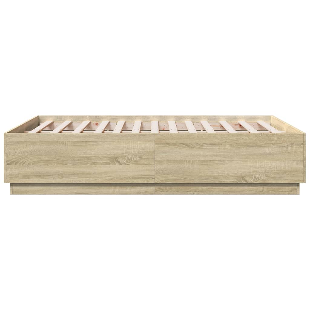 Cadre de lit sans matelas chêne sonoma 120x190 cm - XIOS
