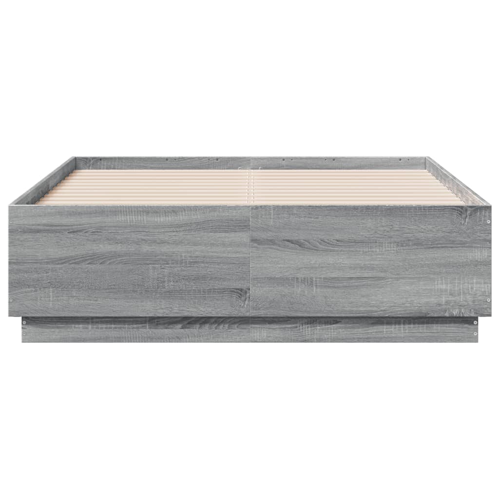 Cadre de lit sans matelas sonoma gris 120x190 cm - XIOS