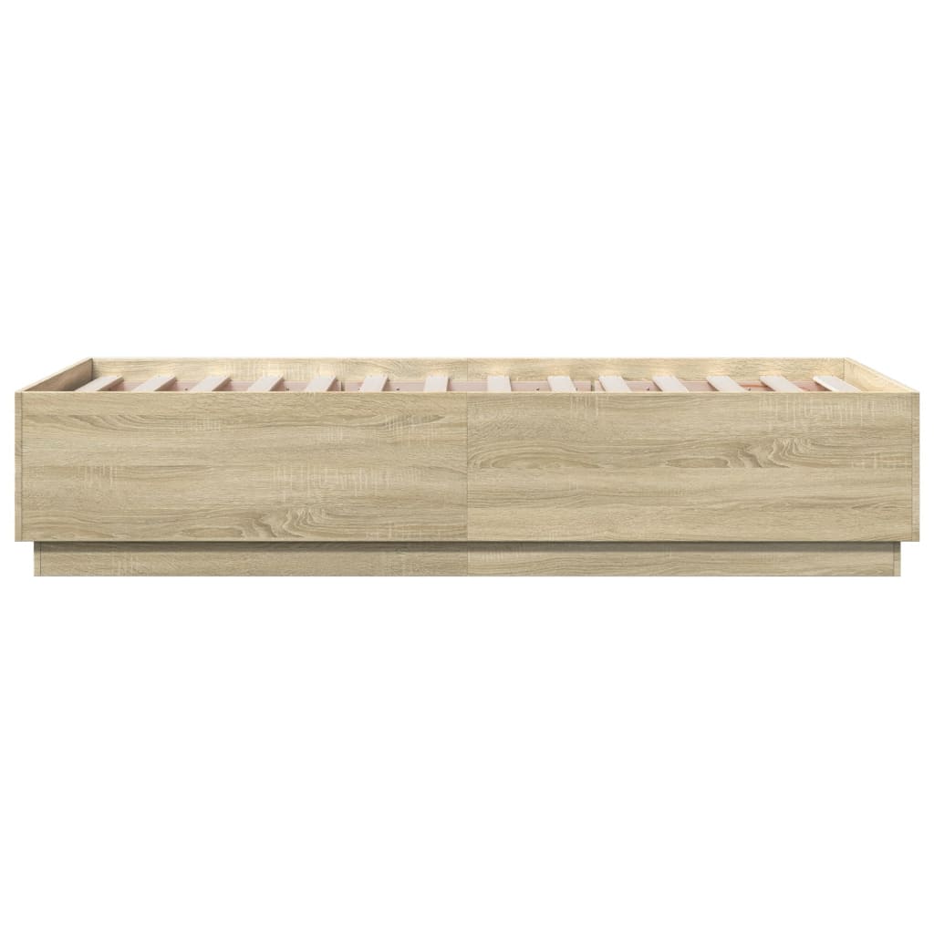 Cadre de lit sans matelas chêne sonoma 90x190 cm - XIOS