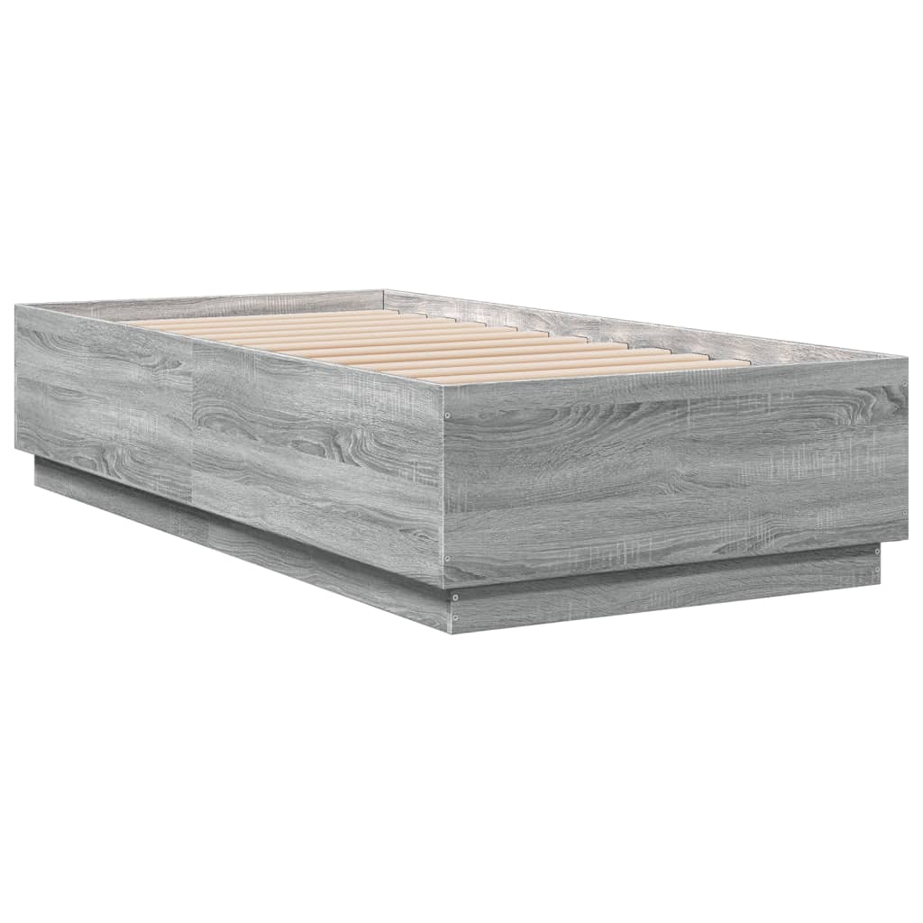 Cadre de lit sans matelas sonoma gris 90x190 cm - XIOS