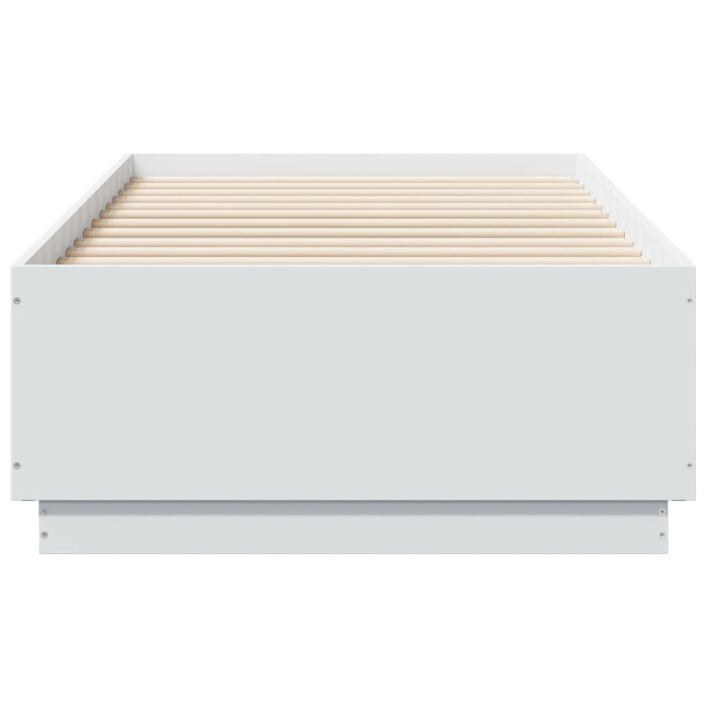 Cadre de lit sans matelas blanc 75x190 cm - XIOS