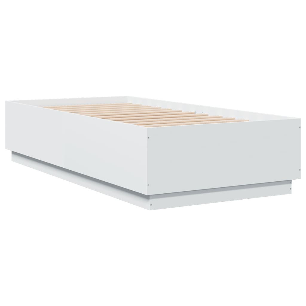 Cadre de lit sans matelas blanc 75x190 cm - XIOS