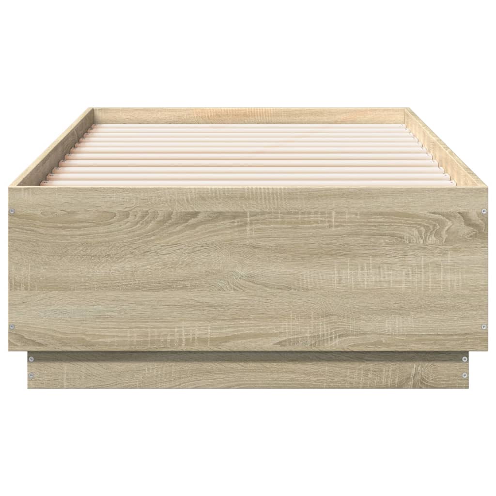Cadre de lit sans matelas chêne sonoma 75x190 cm - XIOS