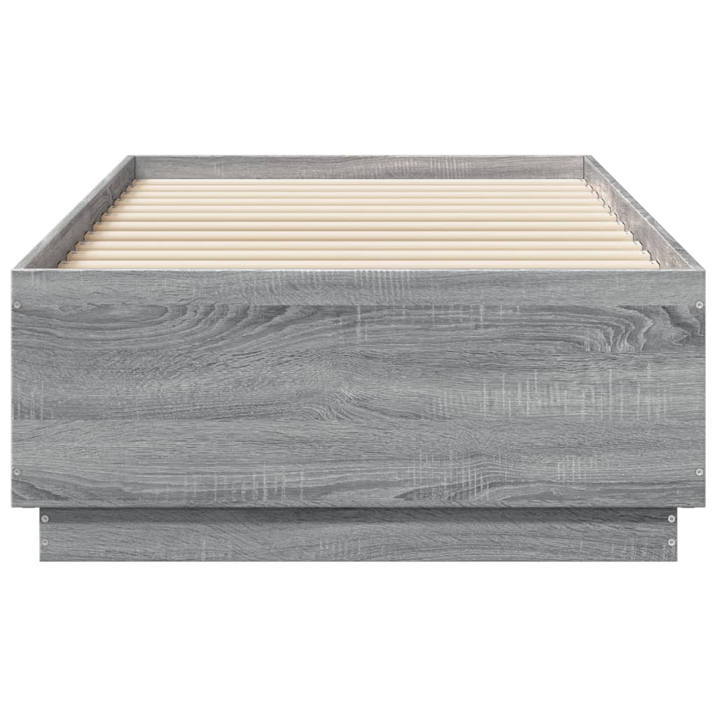 Cadre de lit sans matelas sonoma gris 75x190 cm - XIOS