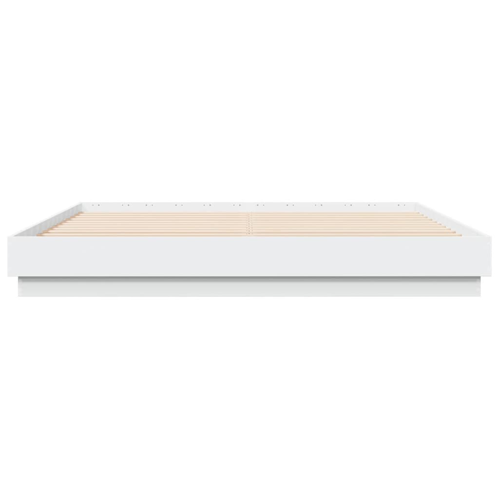Cadre de lit sans matelas blanc 200x200 cm - XIOS