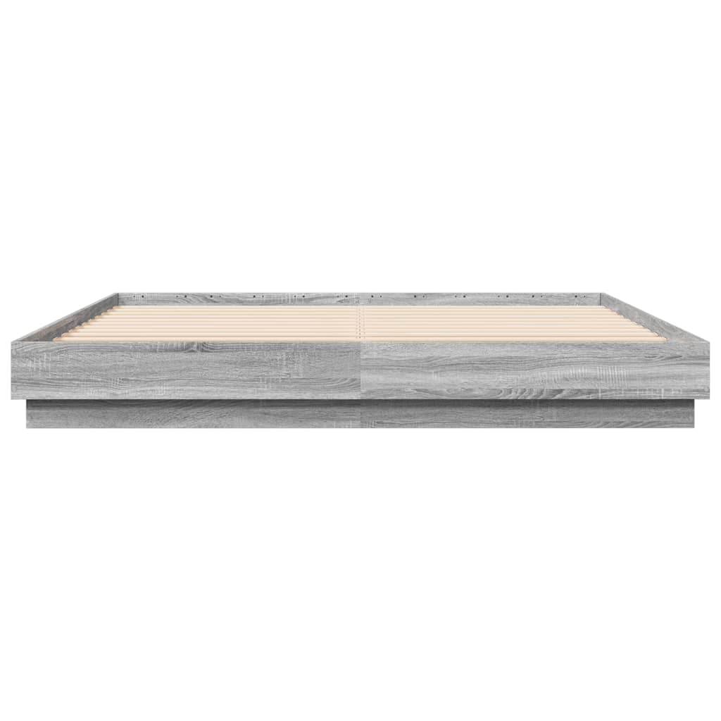 Cadre de lit sans matelas sonoma gris 180x200 cm - XIOS